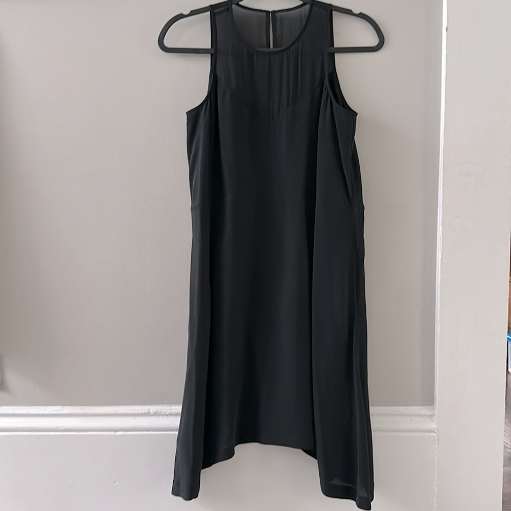 Madewell Silk Black Parkview Dress XS